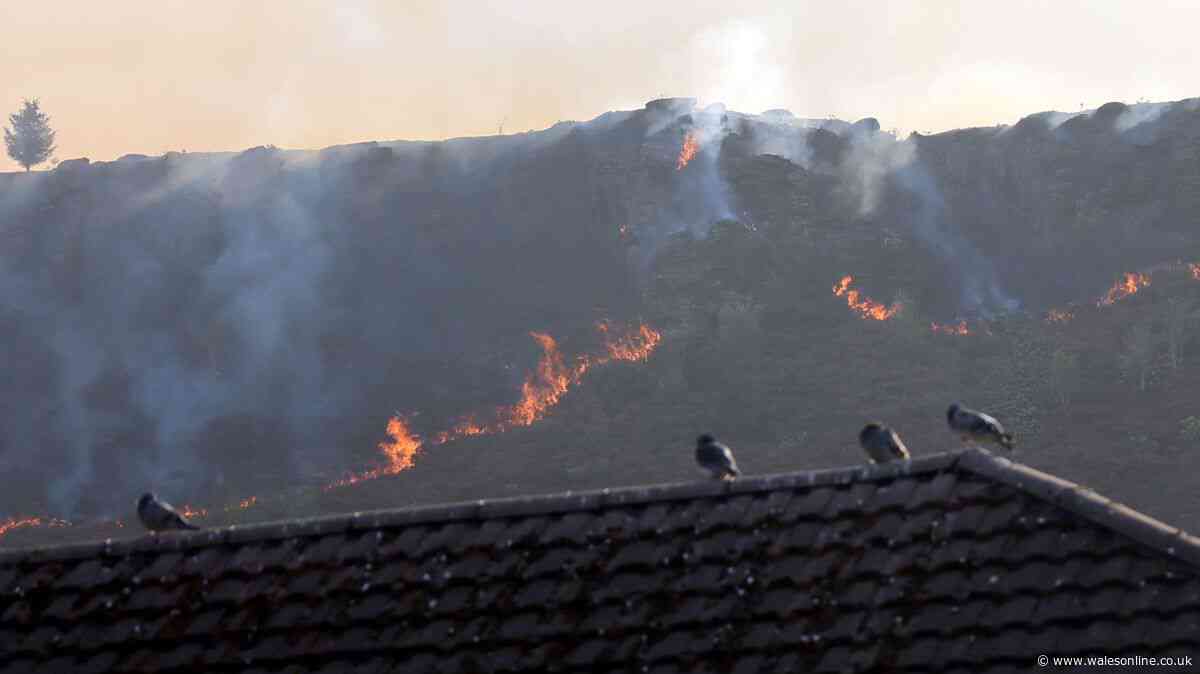 Crews continue to battle wildfires in Maerdy and elsewhere as anger grows - live updates