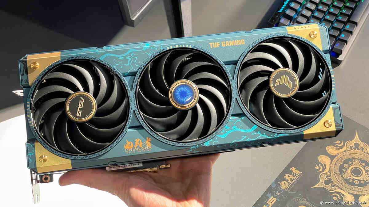 Onimusha Way of the Sword: Asus hüllt die Radeon RX 9070 XT in Blau und Gold