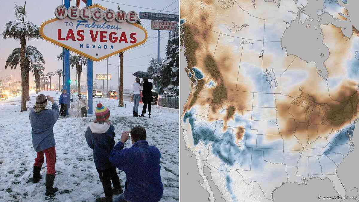 Winter snow map reveals 14 surprising US states set to be hammered as Super El Niño arrives