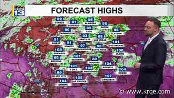 Rain chances increase through the middle of the week