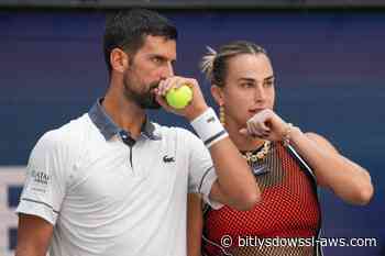 Aryna Sabalenka y Novak Djokovic quedan fuera del dobles mixtos del Abierto de Estados Unidos