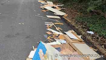 Wirral driver had to swerve to avoid huge pile of fly-tipped rubbish