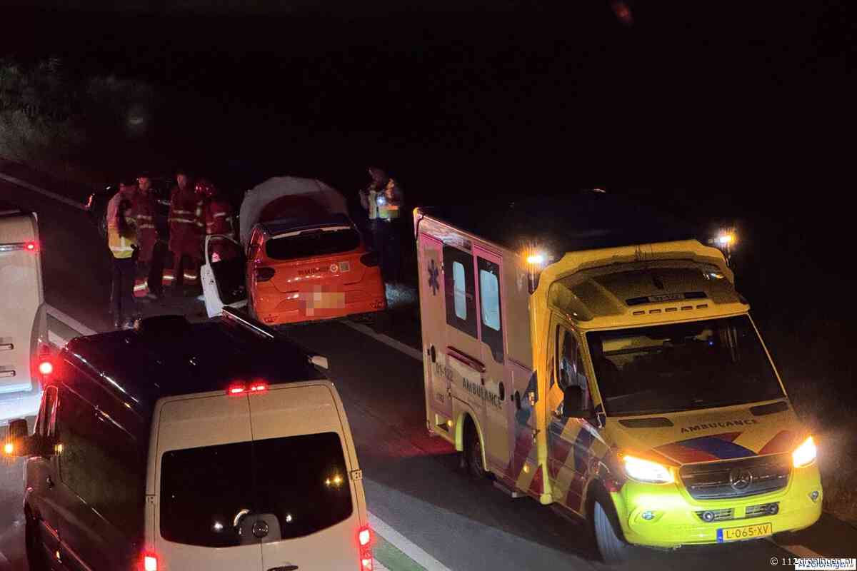 Aanrijding op de N33 bij Steendam