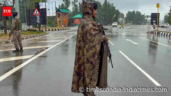 8 terror suspects held in Kashmir; arms-ammo, posters seized