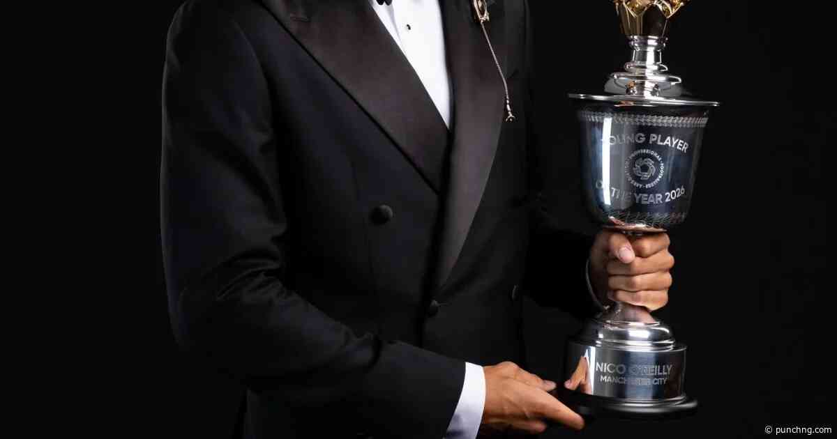 Man City’s Nico O’Reilly wins PFA Young Player of the Year