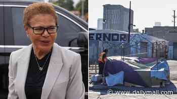 Fresh fury as Karen Bass skips more than HALF of LA's homelessness board meetings