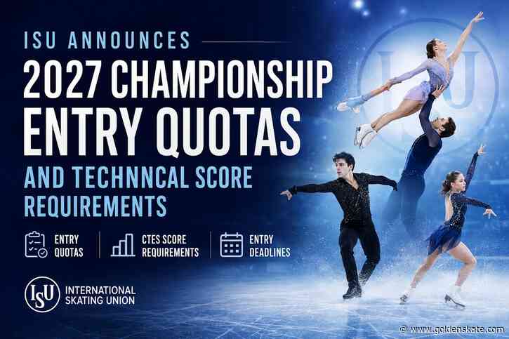 ISU Announces 2027 Championship Entry Quotas and CTES