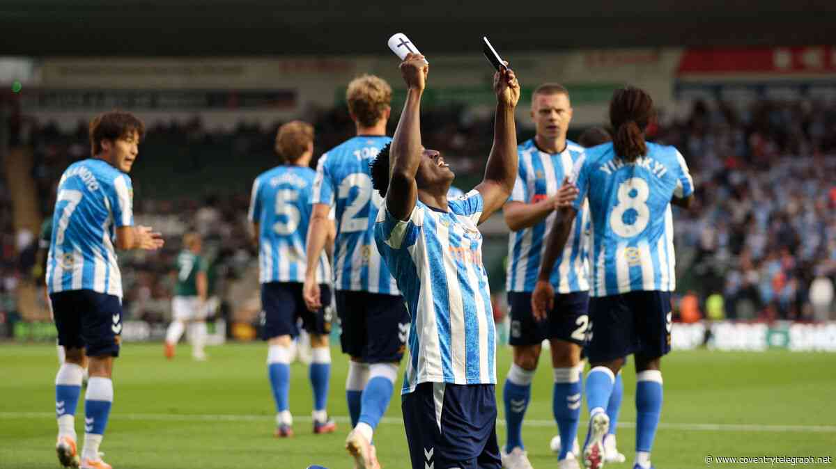 Plymouth Argyle v Coventry City - Awoniyi and Rudoni score as Sky Blues race into early lead