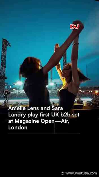 Amelie Lens and Sara Landry played a b2b set in London over the weekend 💪 #techno #hardtechno