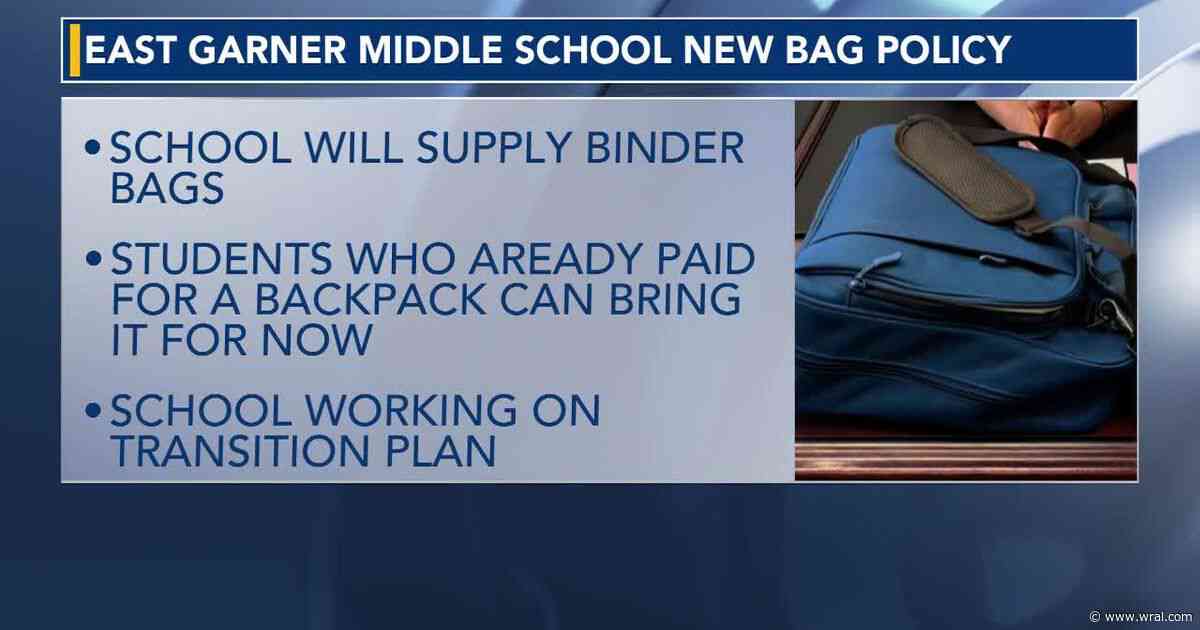 "Binder bags": New backpack policy at Wake County middle school leaves parents frustrated