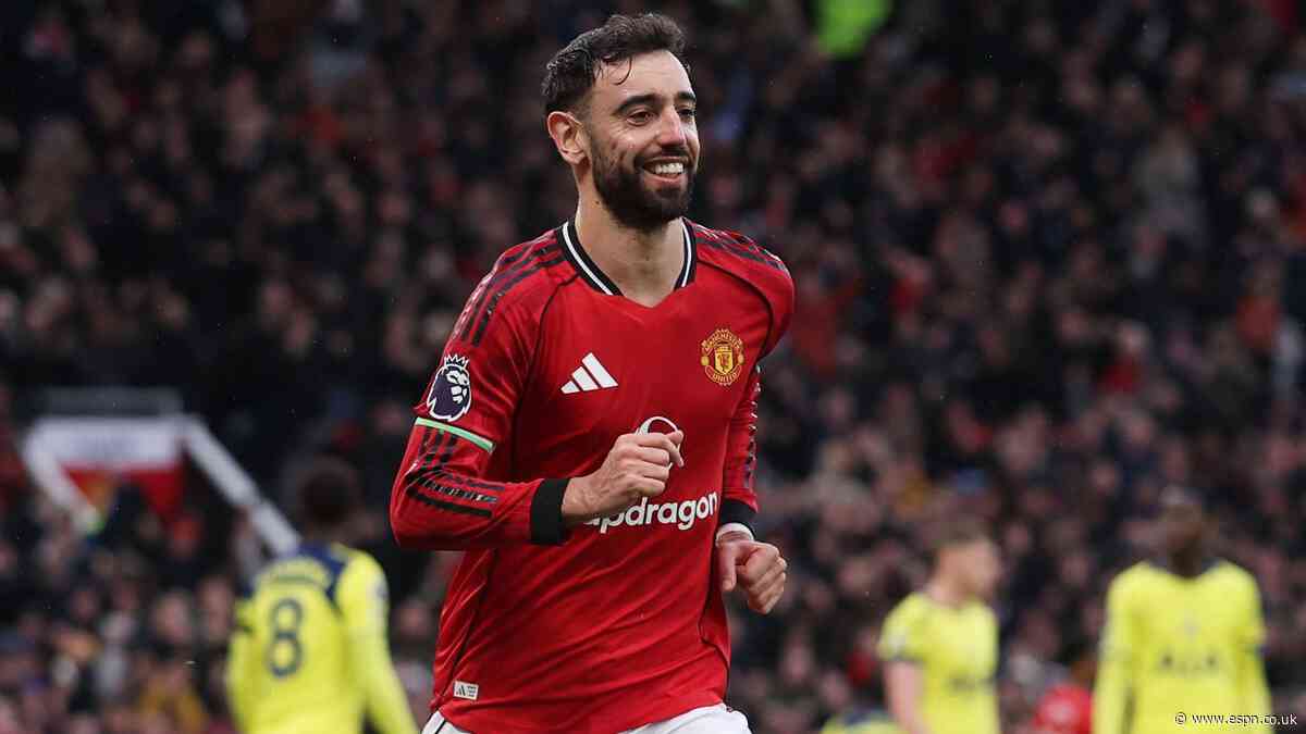 Man Utd's Bruno Fernandes named PFA men's POTY