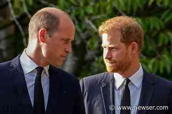 Harry's Back. Pressure Is on William to Mend Fences