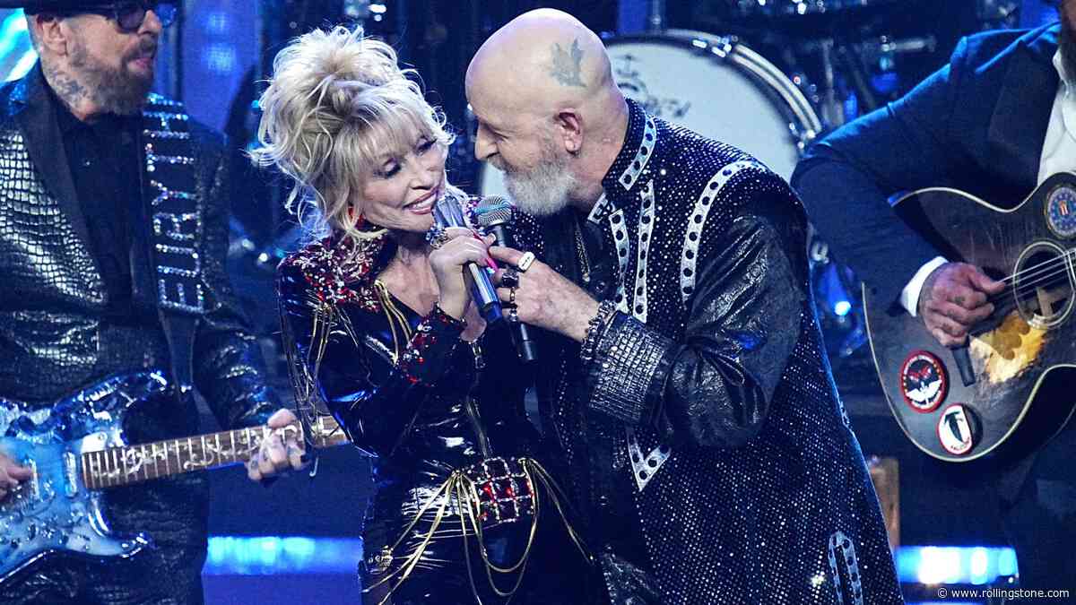 Flashback: Dolly Parton Duets With Rob Halford, Simon Le Bon at Rock Hall Induction