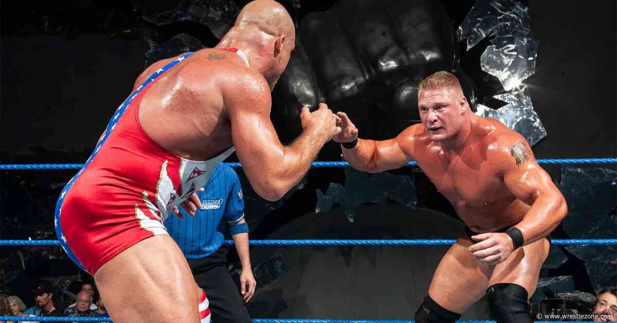 Vince McMahon Stopped Brock Lesnar and Kurt Angle’s WWE Backstage Shoot Over Major Concern