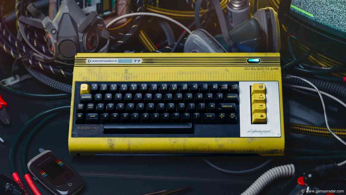 The Commodore 77 looks like a C64 Ultimate for Edgerunners, but it also "brings a slice of Cyberpunk 2077 and Night City to the long-established C64 demo scene"