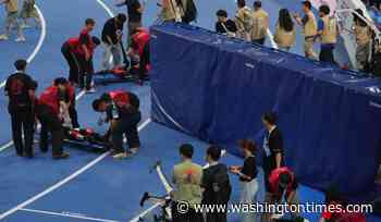 A Chinese humanoid robot sets a new 100-meter sprint record at Beijing Games