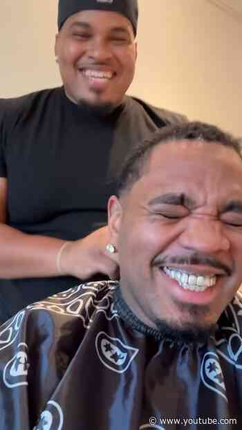 Kevin Gates & His Twin Share A Laugh & A Haircut