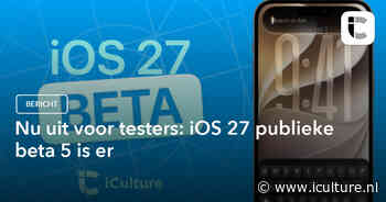 Nu uit voor testers: iOS 27 publieke beta 5 is er