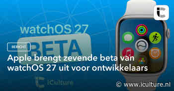 Apple brengt zevende beta van watchOS 27 uit voor ontwikkelaars