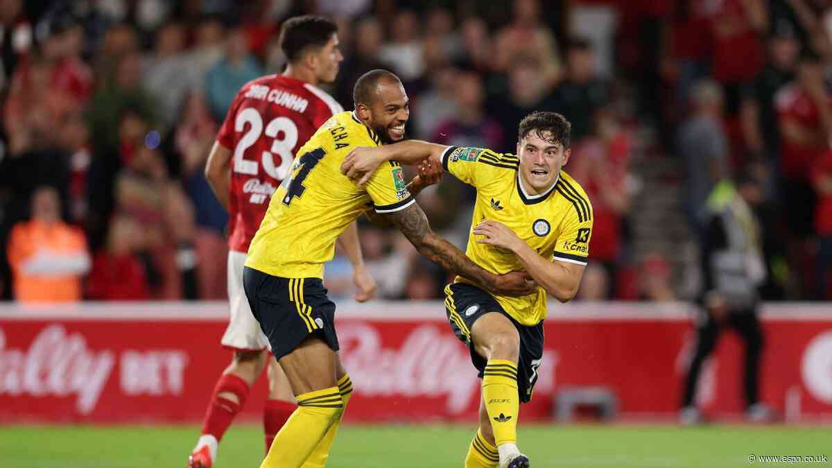 Leeds beat Forest for second time in three days