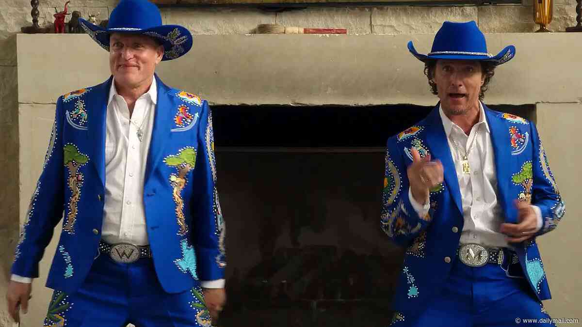 Matthew McConaughey and Woody Harrelson play off of THAT rumor they are real-life biological brothers in new trailer