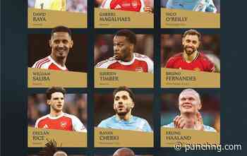 Arsenal, Man City players dominate PFA Premier League team of the year