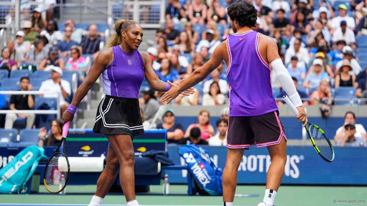 Serena, Alcaraz out in mixed doubles at US Open