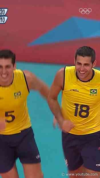 Teamwork at its best! 💪Back-to-back saves and a brilliant block from Brazil at #London2012 🏐⚡️