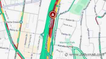 Sydney Harbour Tunnel closed due to car fire causing traffic delays