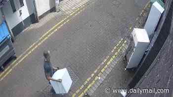 Flytipper is fined £1,800 after dumping three fridges on one street... then trying to claim he was coming back to get them