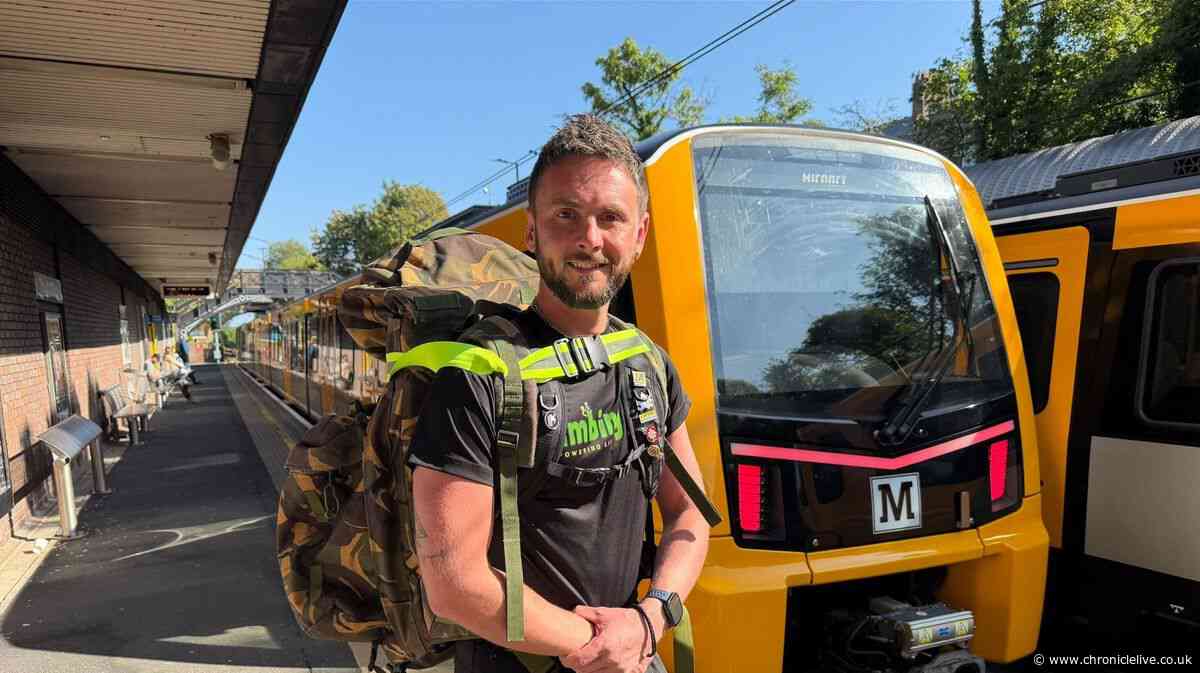 Newcastle Metro driver to take on six epic challenges for mental health charity who saved his life