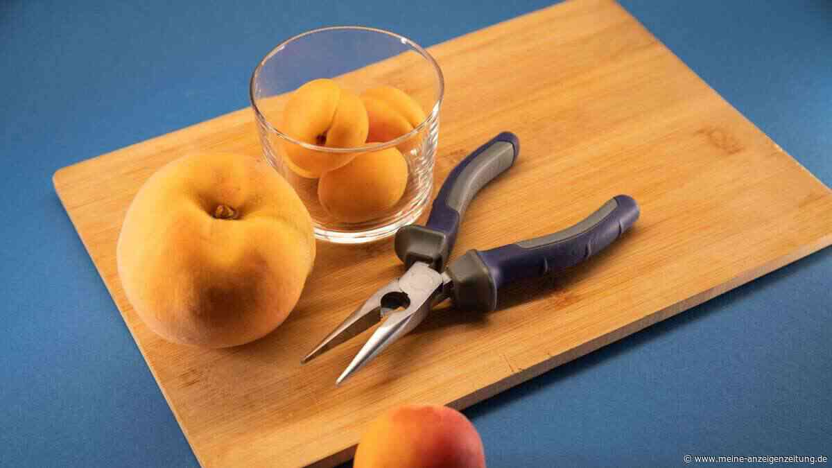 Pfirsich und Aprikose entsteinen: Klappt der Zangen-Trick?
