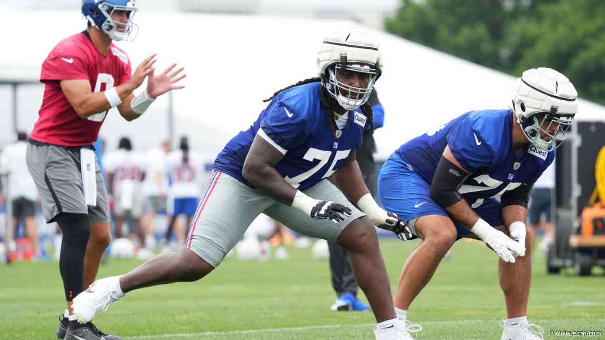 Sources: Giants trading OL Ezeudu to Chiefs