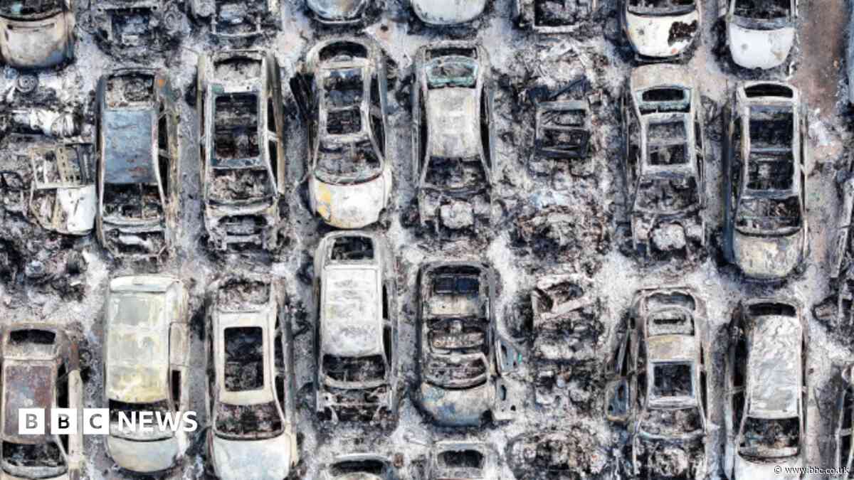 Gatwick passenger's car 'burnt to a shell' in fire