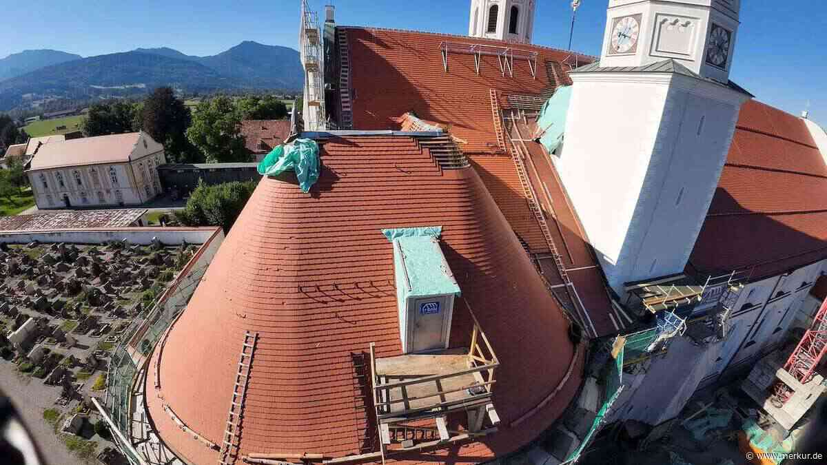 Drei Jahre nach Hagelunwetter: Benediktbeurer Basilika wird immer noch saniert