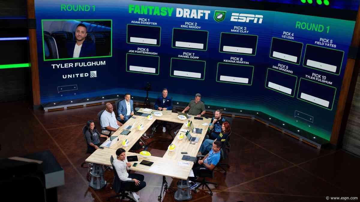 Fantasy Football Marathon mock draft: RBs go with 13 of first 20 picks