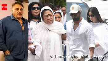 Kuku Kohli funeral: Aruna Irani looks devastated, Vicky-Katrina, Rohit Shetty arrive - PICS