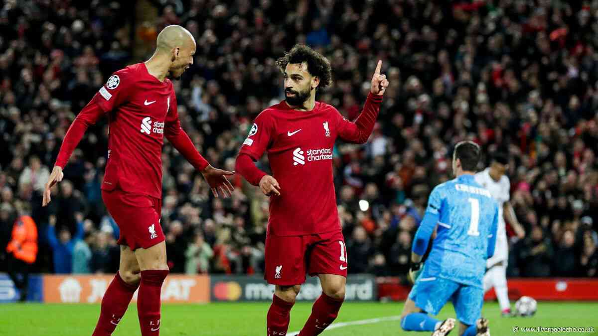Fabinho responds after completing Liverpool reunion as Mohamed Salah sends instant reminder