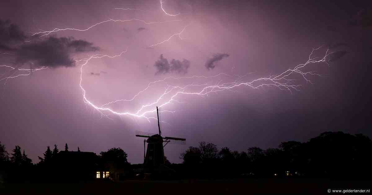 Kans op wateroverlast en flinke hagel: Gelderland krijgt warmste donderdag van het land, met onweer