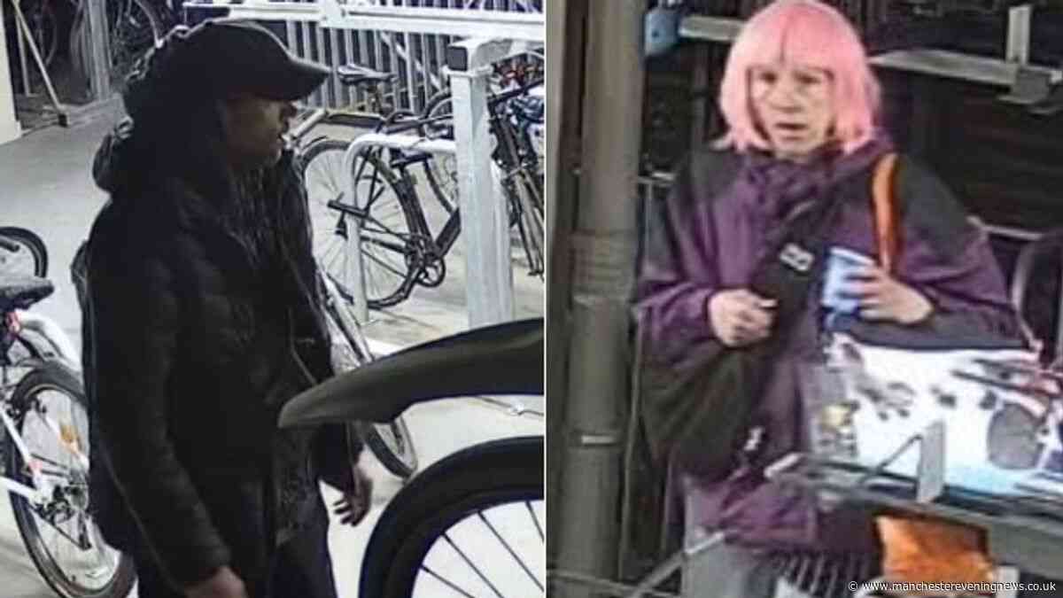 Police want to speak to these two people after bikes stolen in Manchester city centre