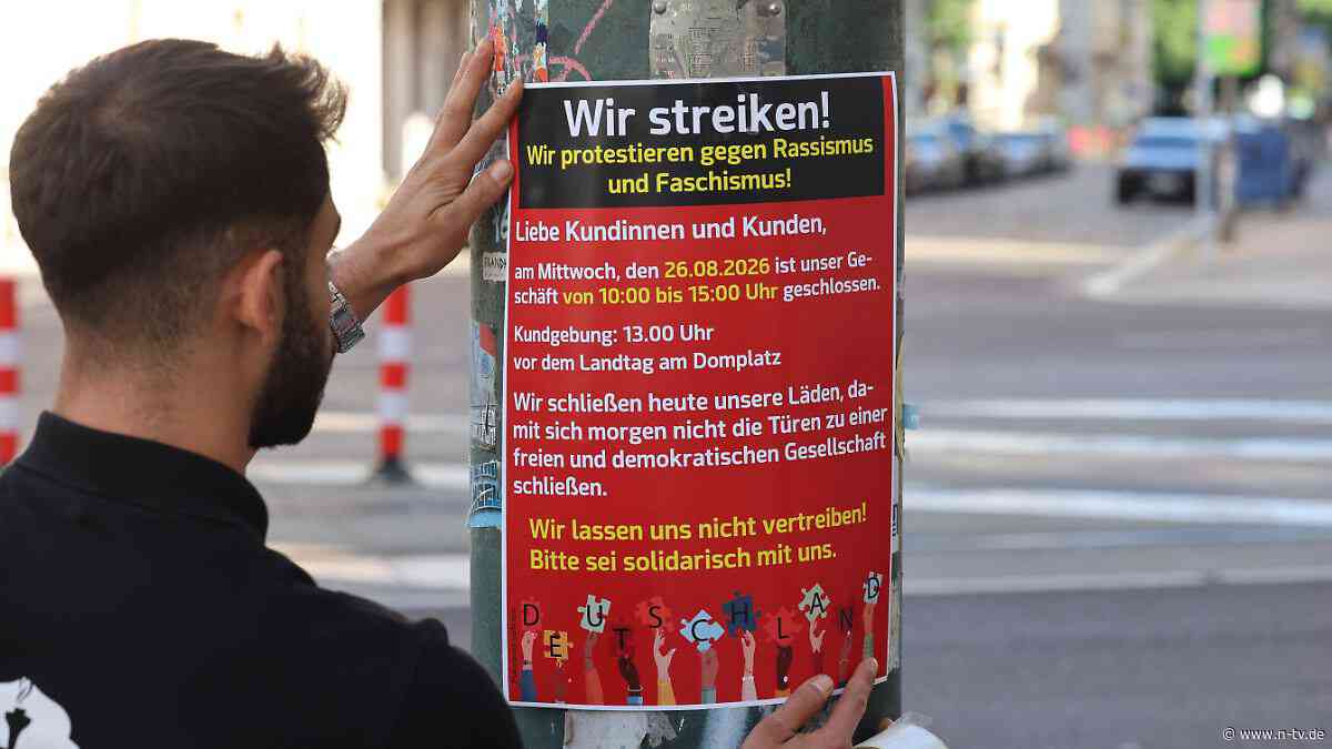 "Migra-Streik" vor Landtagswahl: Protest gegen AfD - viele Läden in Magdeburg machen dicht