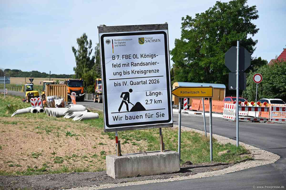 Baustelle der B 7 in Königsfeld: Für Autofahrer wird es nun einfacher