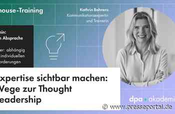 Thought Leadership - Positionierung als Experte | dpa-Akademie