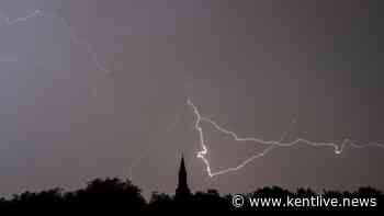 Exactly when Kent is forecast to be hit by thunderstorms as weather warning comes into effect