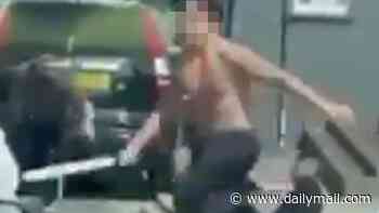 Two men charged after 'machete brawl' in city centre left three people in hospital