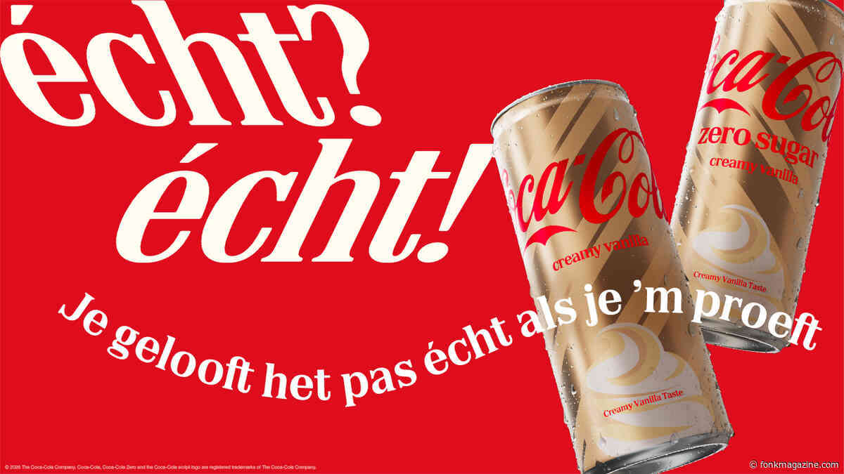Coca-Cola introduceert limited edition Creamy Vanilla