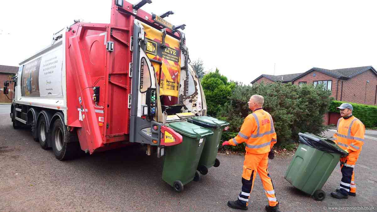 When bins will be collected on the Wirral during August bank holiday
