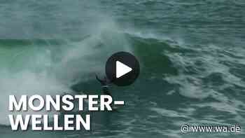 Surfen am Limit: Spektakuläre Riesenwellen in Brasilien