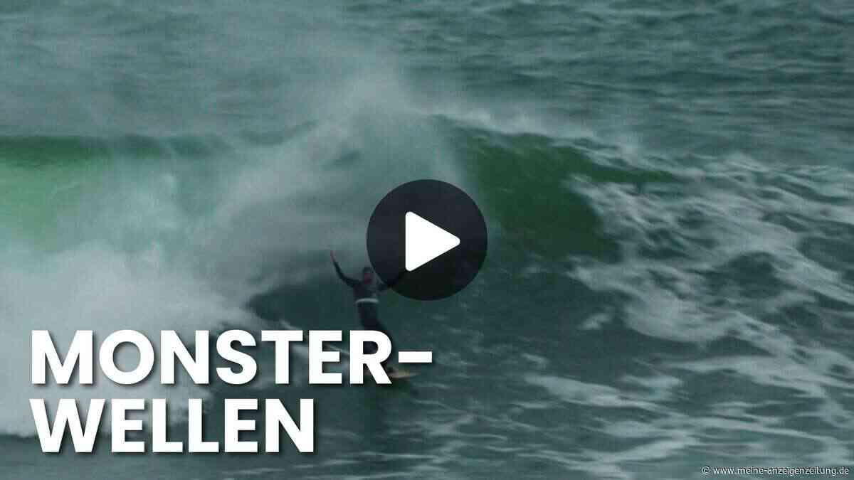 Surfen am Limit: Spektakuläre Riesenwellen in Brasilien