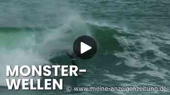 Surfen am Limit: Spektakuläre Riesenwellen in Brasilien
